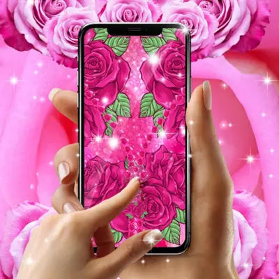 Lock screen zipper pink rose android App screenshot 3