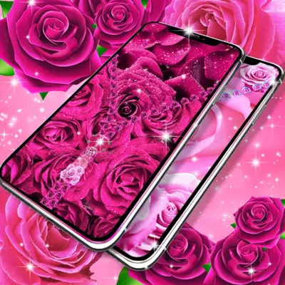 Lock screen zipper pink rose android App screenshot 4